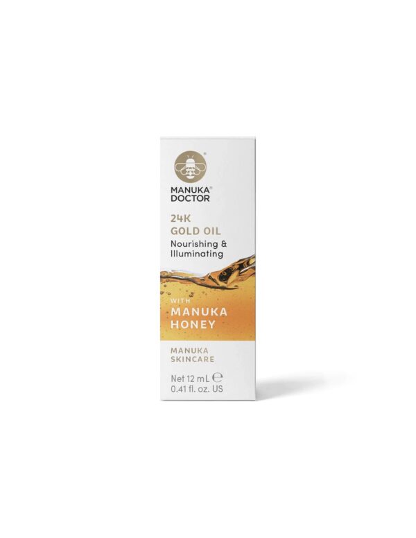 24К Gold Oil with Manuka Honey - Масло за лице с 24К злато и мед от манука, 12 ml