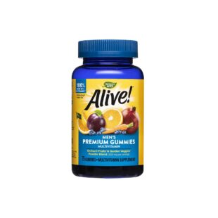 Премиум мултивитамини за мъже Алайв - Alive! Men's Premium Gummies Multivitamin, 75 желирани таблетки