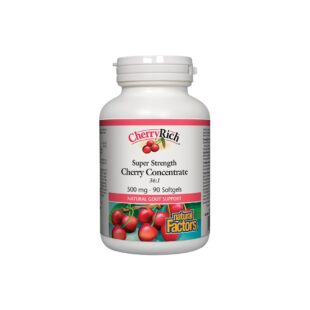 При подагра - Череша супер концентрат - CherryRich™ 500 mg, 90 софтгел капсули