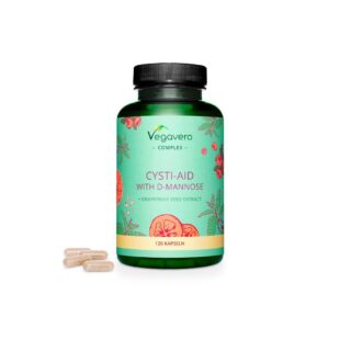 Cysti-Aid with D-Mannose + Grapefruit Seed Extract - Формула с D-маноза и екстракт от семена на грейпфрут,120 капсули