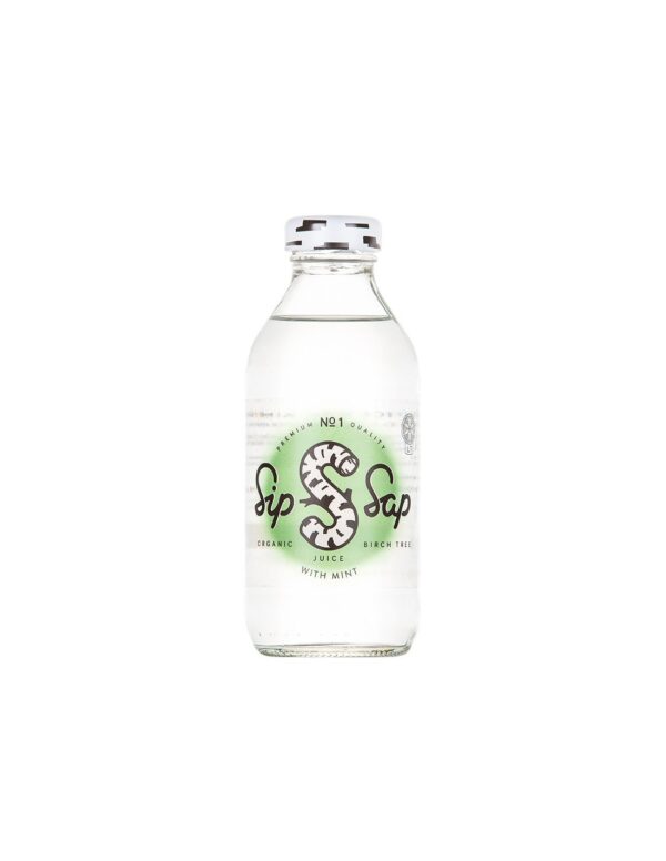 Детоксикация и тонус - Био брезов сок с вкус на мента, 330 ml