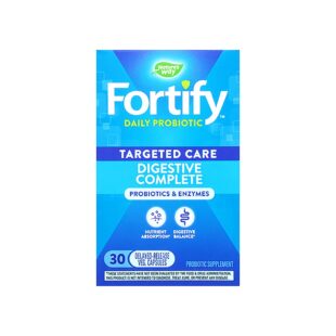 Пробиотик & ензими - Fortify Probiotics & Enzymes, 20 млрд. активни пробиотици, 30 капсули