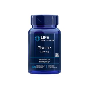 Глицин – добър сън, релаксация, антистрес, 1000 mg, 100 капсули