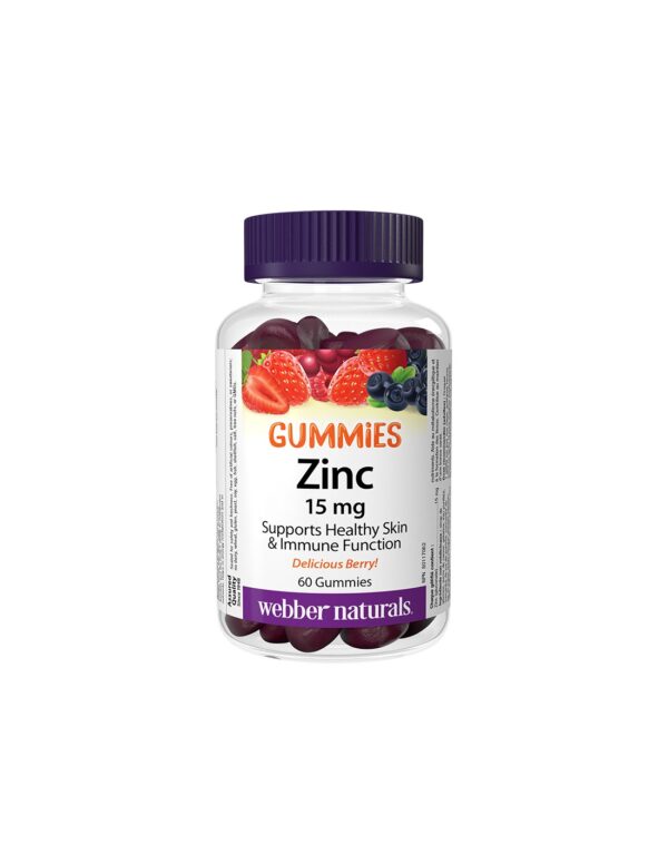 Имунитет - Цинк (глюконат) Гъми 15 mg, 60 желирани таблетки с плодов вкус