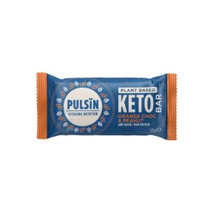 Кето бар с шоколад, портокал и фъстъци, 50 g