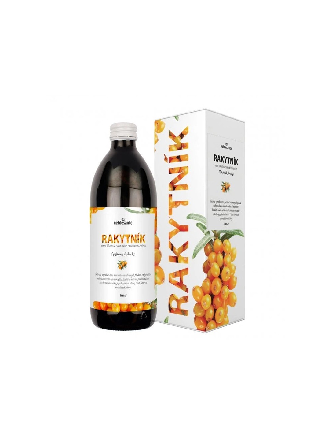 Красива коса и кожа и силен имунитет - Сок от морски зърнастец, 500 ml