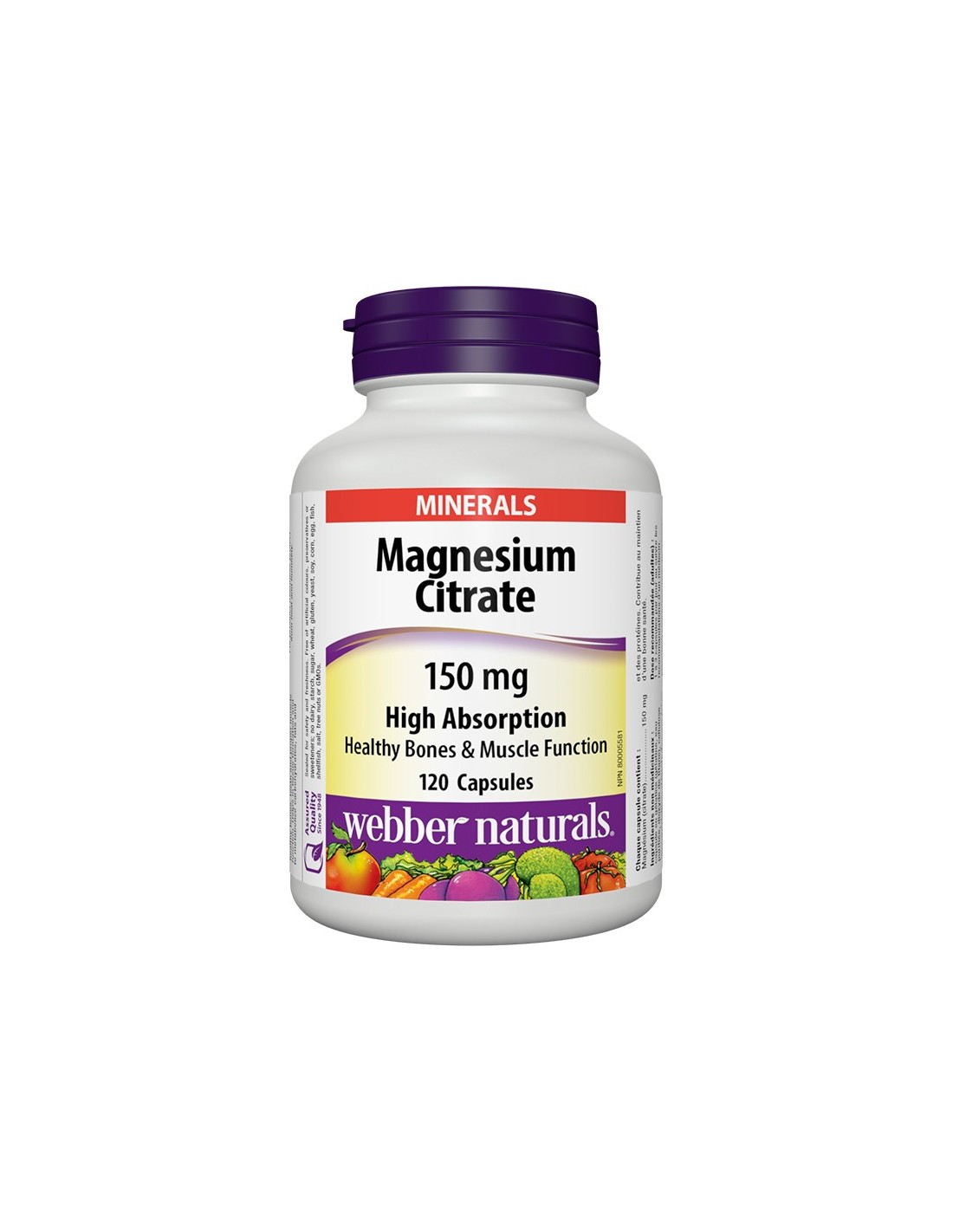 Magnesium Citrate High Absorption - Магнезий цитрат с висока абсорбация 150 mg, 120 капсули