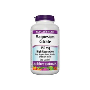 Magnesium Citrate High Absorption - Магнезий цитрат с висока абсорбация 150 mg, 300 капсули