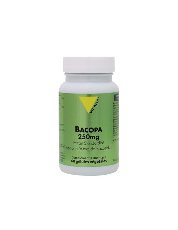 Мозъчна функция и стрес контрол - Бакопа мониери (брахми), 250 mg х 60 капсули