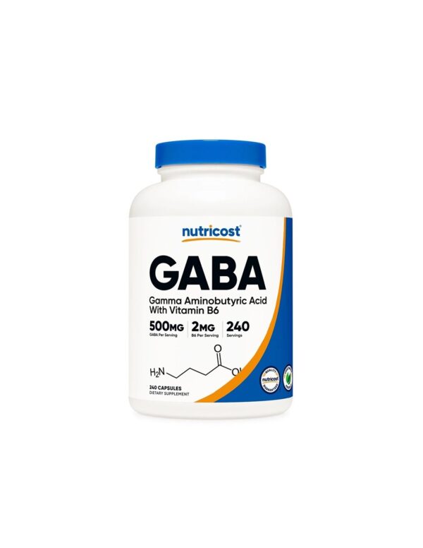 Мозъчна и нервна система - ГАБА 500 mg + Витамин В6 2 mg, 240 капсули