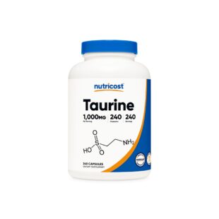 Мускулна функция и издръжливост - Таурин (Taurine), 1000 mg, 240 капсули
