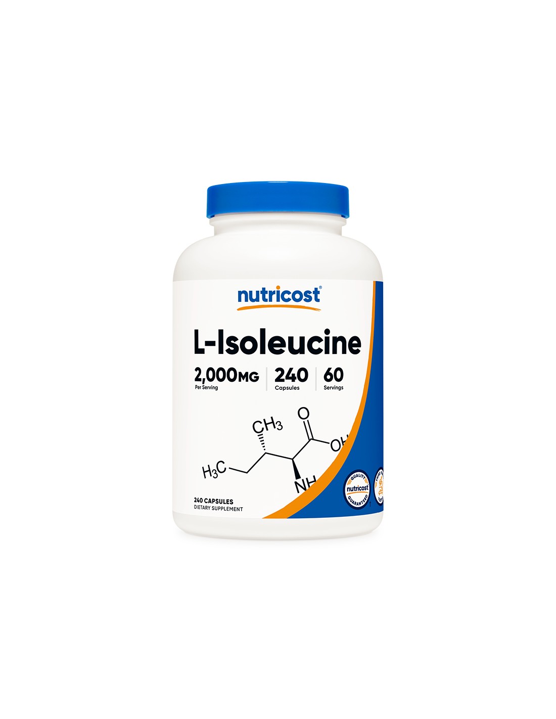 Мускулна маса и издръжливост - Л-Изолевцин (L-Isoleucine), 500 mg х 240 капсули