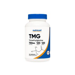 Нормализира нивата на хомоцистеина - TMG Бетаин анхидрид (триметилглицин), 750 mg х120 капсули