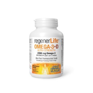 Омега-3 (ЕРА DHA 680335) + Витамин D3 500 IU  - RegenerLife™, 90 софтгел капсули