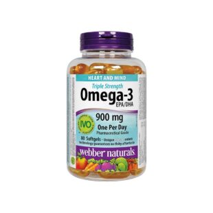 Омега-3 Triple Strength, 900 mg x 80 софтгел капсули