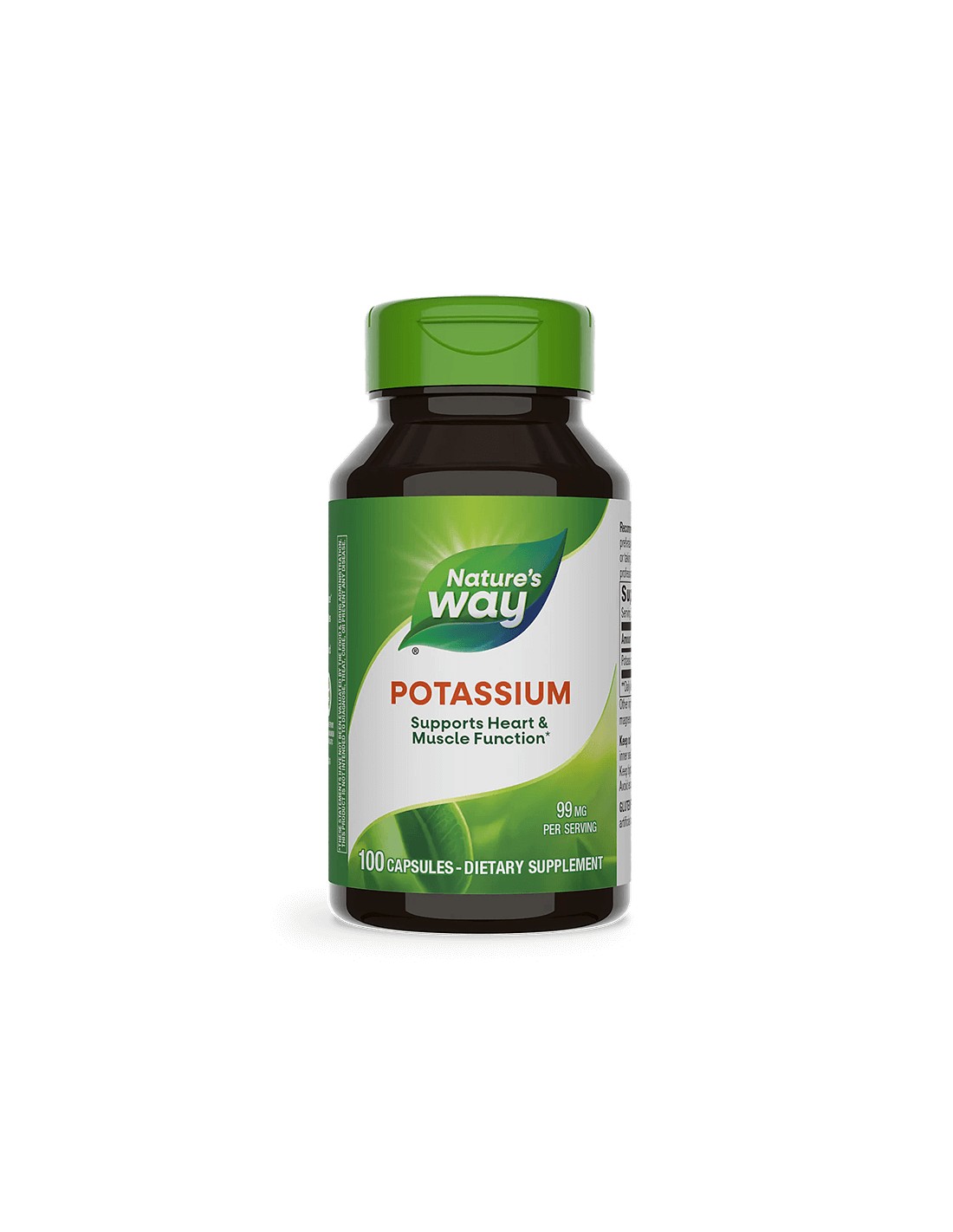 Калий - здраве за сърдечно-съдовата система и мускулите, 99 mg, 100 капсули