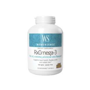 Рибено масло, вечерна иглика и ленено семе WomenSense Rx Omega-3 - Женско здраве, 120 софтгел капсули