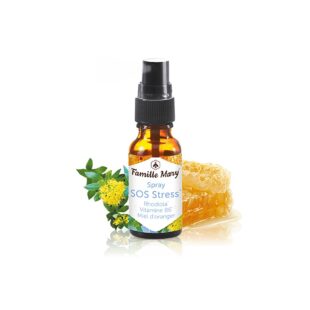 Антистрес спрей за уста със златен корен и витамин В6 - SOS Stress Rhodiola, Vitamin B6, Miel d’oranger, 20 ml