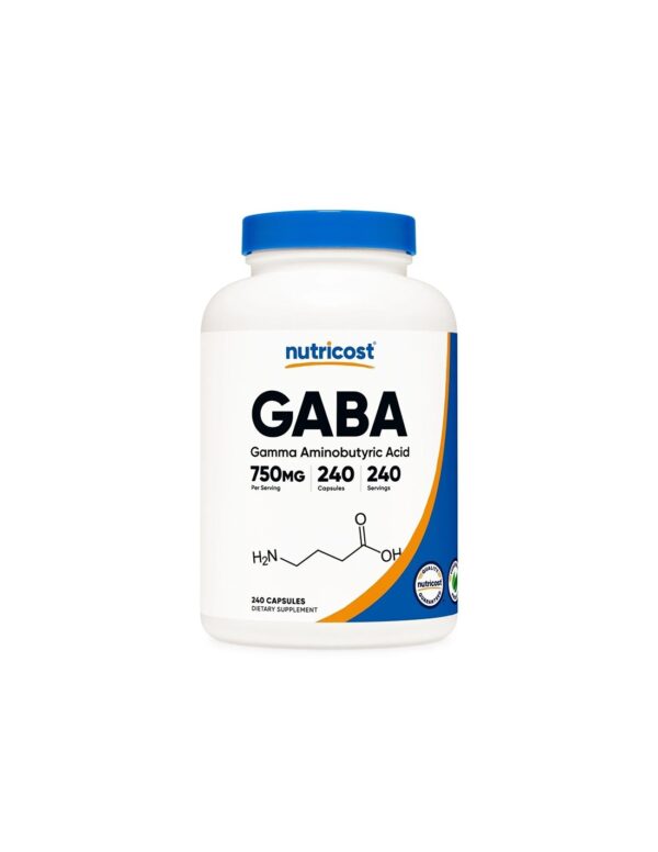 Стрес и добро настроение - Гама-аминобутирова киселина (GABA), 750 mg х 240 капсули