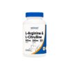 Тонус и енергия - Л-Аргинин + Л-Цитрулин  (L-Arginine + L-Citrulline), 550 mg + 250 mg/120 капсули