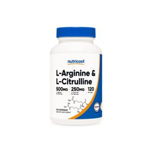 Тонус и енергия - Л-Аргинин + Л-Цитрулин  (L-Arginine + L-Citrulline), 550 mg + 250 mg/120 капсули