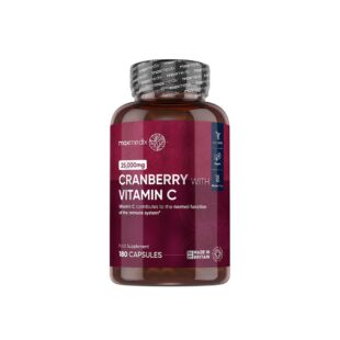 Уринарно здраве - Червена боровинка 500 mg + Витамин С 100 mg, 180 капсули