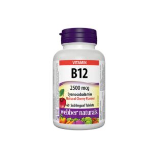 Vitamin B12 Cyanocobalamin - Витамин В12 (цианокобаламин) 2500 µg, 60 сублингвални таблетки