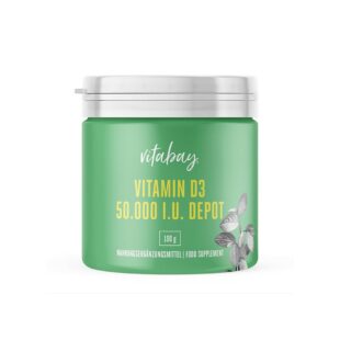 Vitamin D3 - Витамин D3 50 000 IU, 100 g, прах