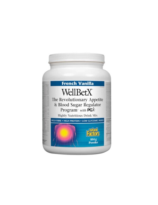 WellBetX с PGX - Контрол на апетита и кръвната захар, 854 g прах, с вкус на ванилия
