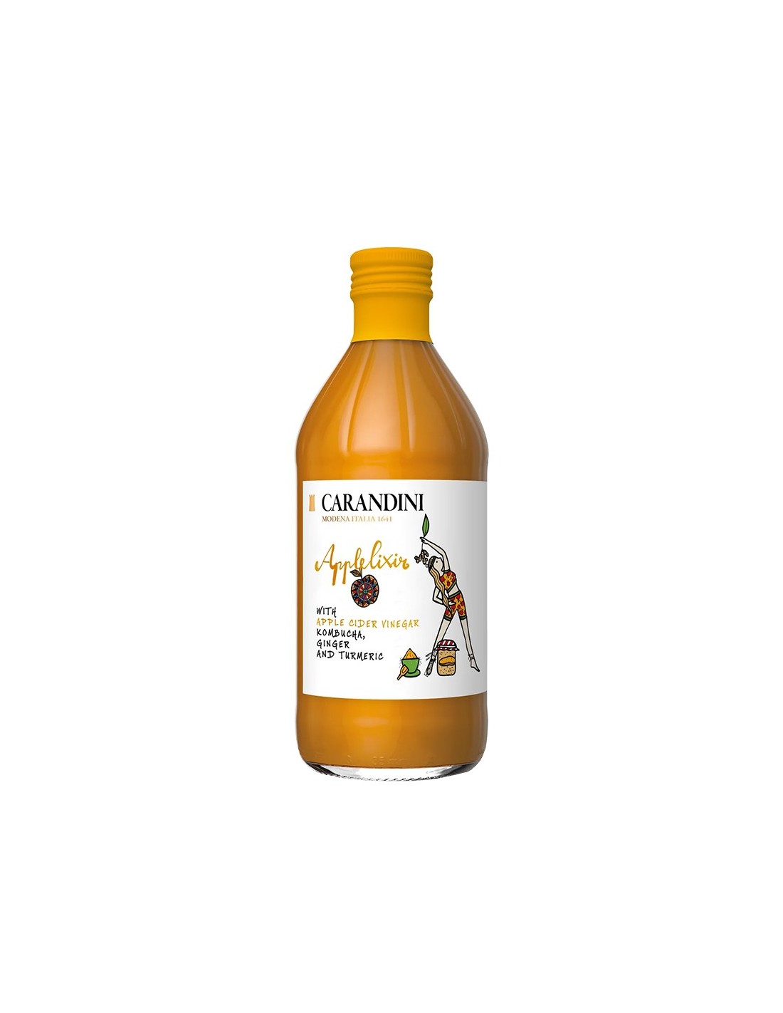 Ябълков оцет с комбуча, джинджифил и куркума, 500 ml