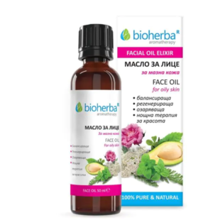 Масло за лице - за мазна кожа, Bioherba, 50 мл