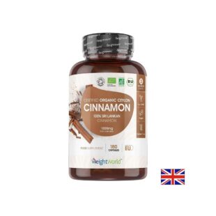 Контрол на теглото и кръвната захар - Цейлонска канела (органик), 1000 mg х 180 капсули - Ceylon Cinnamon