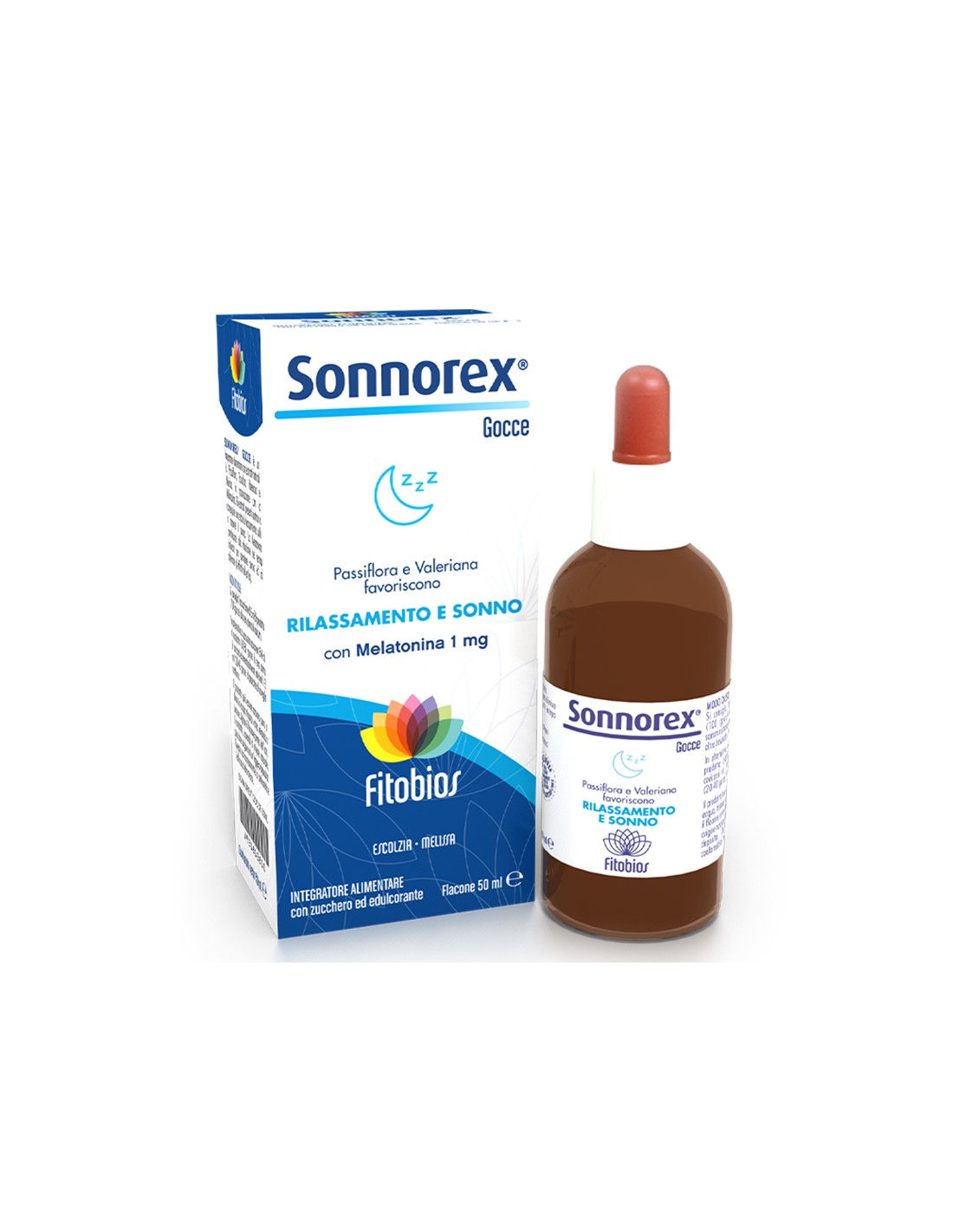 Пасифлора 427.5 mg + Мелатонин 1 mg – За по-бързо заспиване и качествен сън, Sonnorex®, 50 ml капки