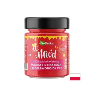 Пчелен мед с малина, шипка и биофлавоноиди – За имунитет, 250 g