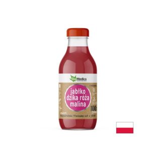 Ябълка + Шипка + Малина + Витамин С – Натурална подкрепа за имунитета, сок 300 ml
