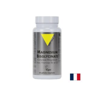Магнезий (бисглицинат) + Витамини B6 и D3 – За мускули и кости, 60 капсули