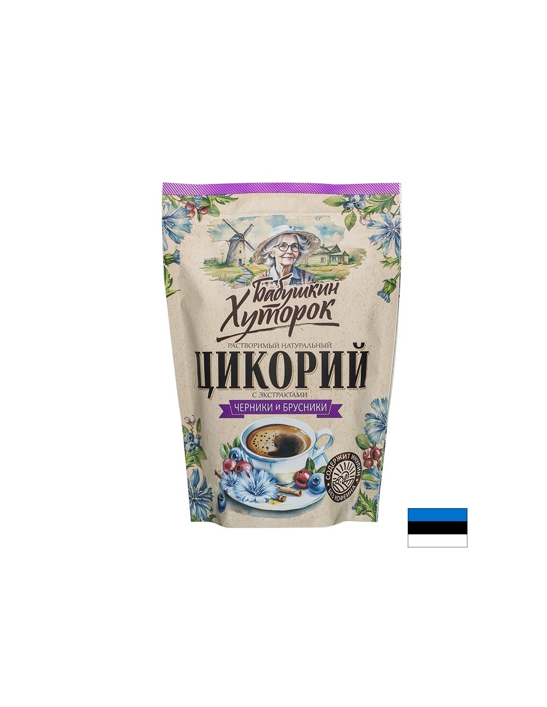 Цикория с боровинки – Добро зрение и антиоксидантна защита, разтворима напитка, 100 g прах