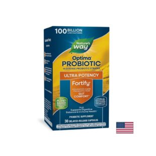 Пробиотик + пребиотици – специална грижа - Fortify Optima Probiotic Advanced Care, 100 млрд. активни пробиотици, 30 капсули