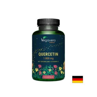 Кверцетин 1000 mg + Бромелаин + Витамин C – Имунитет и клетъчно здраве, 120 капсули