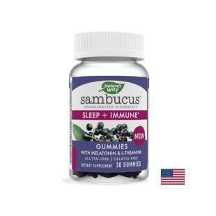 Sambucus Sleep + Immune Gummies / Формула за спокоен сън и силен имунитет, 30 желирани таблетки