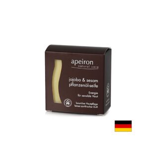 Сапун с растително масло от жожоба и сусам - Apeiron®Jojoba & Sesam Pflanzenöl-Seife Ayurveda, 4*100 г.