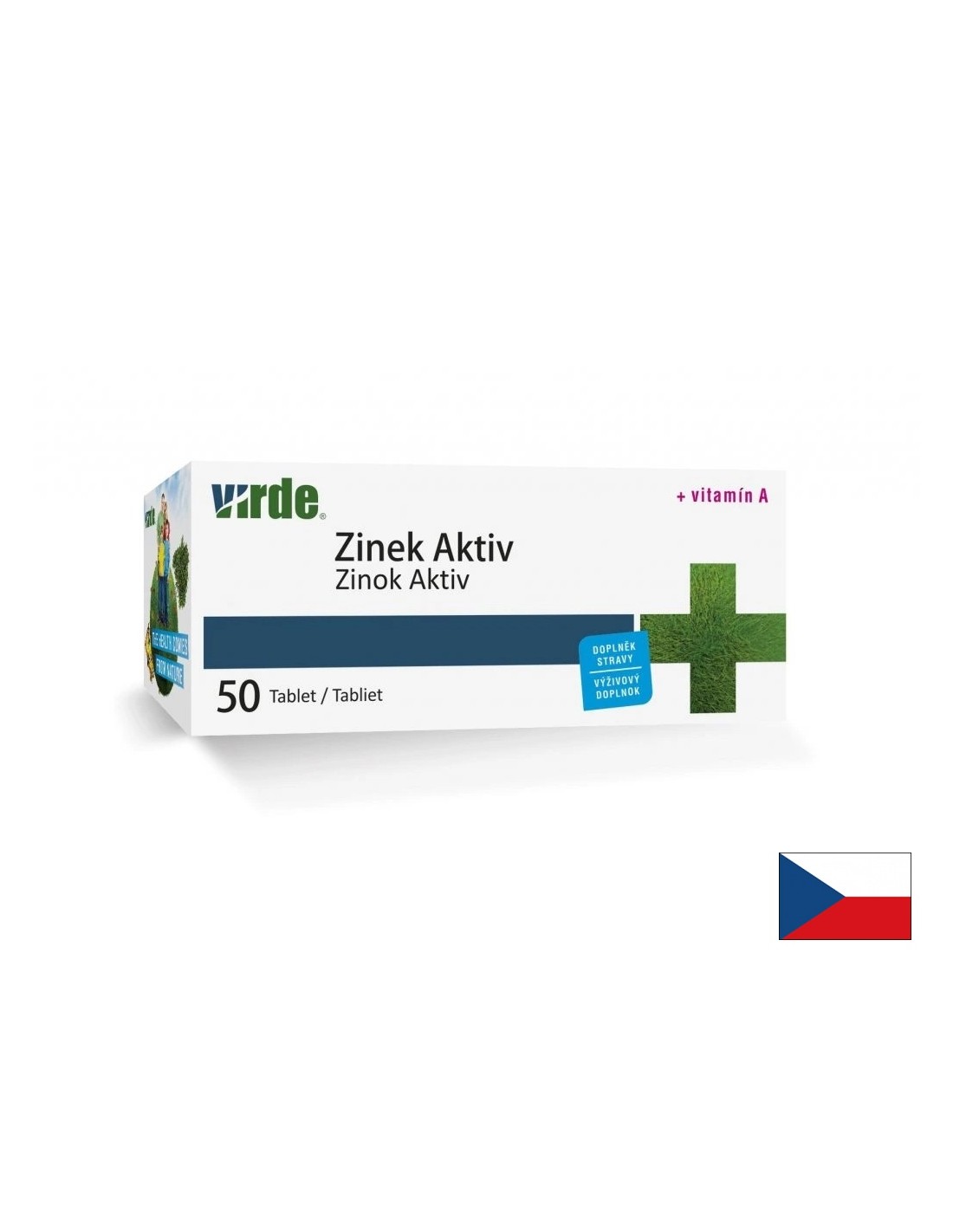 Цинк 7.5 mg + Витамин A 750 µg – Силен имунитет, красива кожа и добро зрение, 50 таблетки