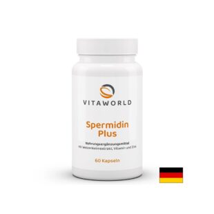 Спермидин за подмладяване, здрава коса и сияйна кожа – Spermidin Plus, 60 капсули