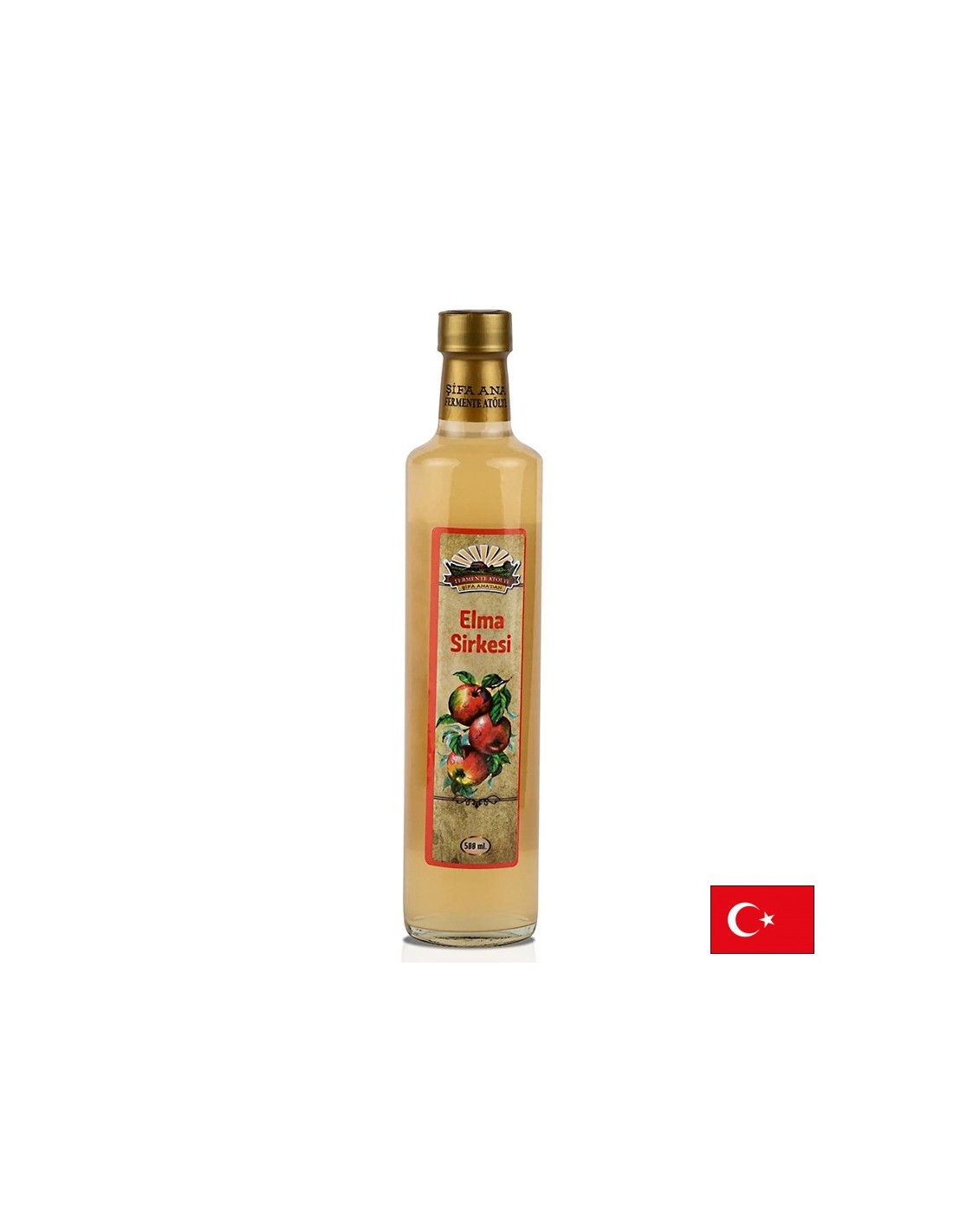 Ябълков оцет – Натурален, нефилтриран и непастьоризиран, 500 ml