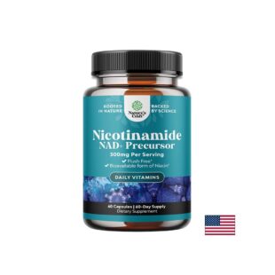 Никотинамид (NAD+ прекурсор) – Клетъчна енергия и фокус, 500 mg, 60 капсули