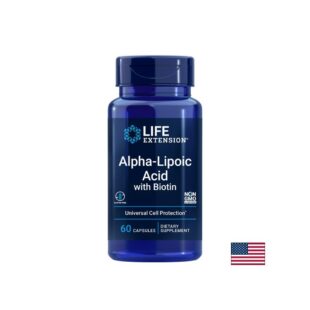 Алфа-липоева киселина 250 mg + Биотин 2500 µg – Подкрепа за кръвната захар и метаболизма, 60 капсули