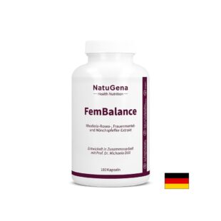 FemBalance – Хормонален баланс при ПМС, нередовен цикъл и менопауза, 180 капсули
