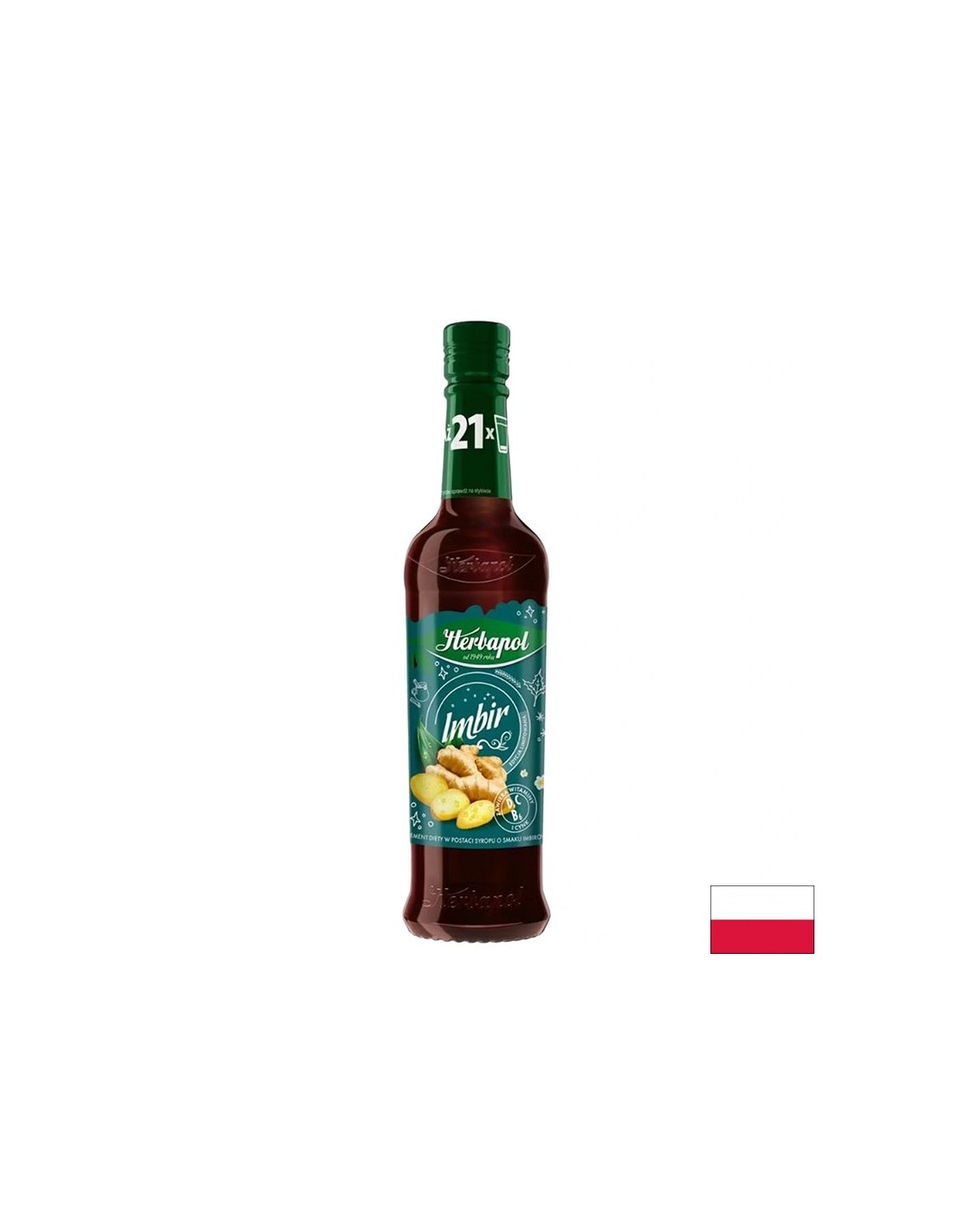 Сироп с Джинджифил, Витамин C, D3, B6 и Цинк – Подкрепа за имунната система, 420 ml