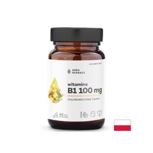 Витамин B1 – Повече енергия и здрава нервна система, 100 mg, 60 капсули