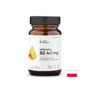 Витамин B2 – Енергия, здрава кожа и спокойна нервна система, 40 mg, 60 капсули